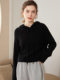 Soft! Hooded cashmere sweater women's thick sweater autumn and winter loose solid color hooded wool knitted bottoming hoodie