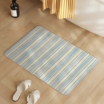 Square bathroom diatom mud absorbent floor mat anti-slip