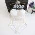 Xiêm dệt kim Openwork Sexy Bikini Bikini Bikini Áo tắm nữ đồ bơi bộ quần áo bơi dài tay nữ Bikinis