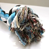 Игрушка для любителей собак с хлопковой хлопчатобумажной линейной узлами и молярами/мытьем зуба.