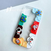 Astronauts Collider Cream Gel Mobile Phone Shell Ins the Wind Summer Little Fresh applies iPhone12 Huawei P40pro