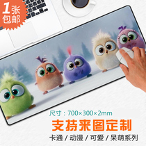 70*30 cartoon mouse pad anime game cute girl thick large lock edge office computer table pad
