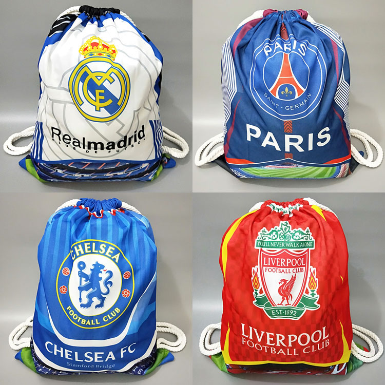 Juventus C Ronaldo Liverpool Real Madrid AC Milan Chelsea Paris Messi student portable football backpack ball bag shoes