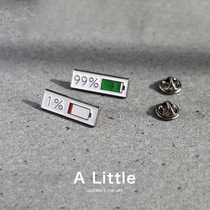 Brooch ins tide men and women creative personality power badge couple cute Japanese neckline pin bag with accessories