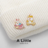 Оригинальный кролик, милая брошь подходит для мужчин и женщин, металлический значок для влюбленных, булавка для школьников