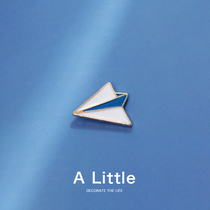 A Little small plane brooch ins tide men and women cute Japanese pin student metal badge bag accessories