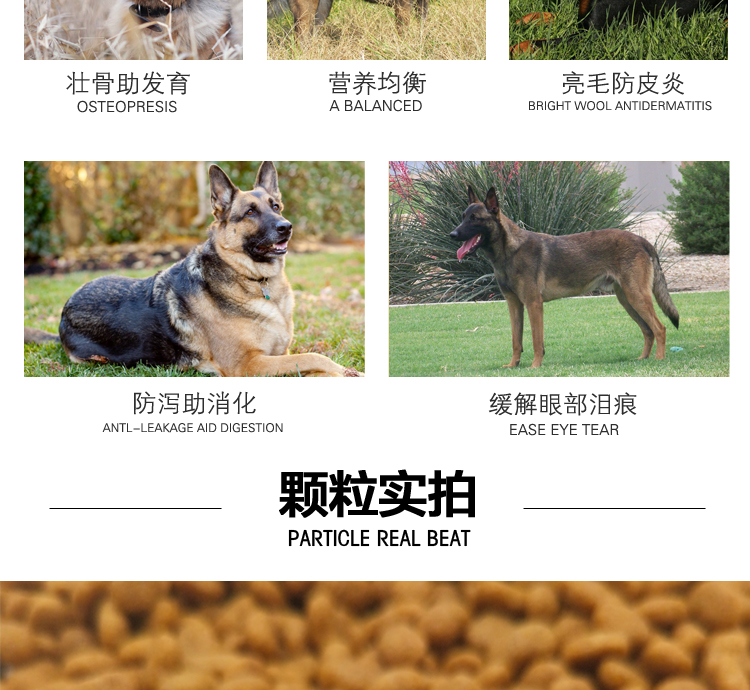Horsedog Bỉ Chó chăn cừu Đặc biệt 20kg Làm đẹp Lông Canxi Chó tự nhiên Thức ăn cho chó trưởng thành Chó con Tổng quát 40 kg - Chó Staples thức ăn cho cún