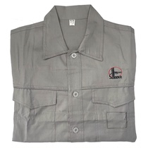 Sinopec Nanjing Engineering Company Fifth Company Summer Pure Cotton Mesh Anti-static Belt Reflecting Toilwear Uniform