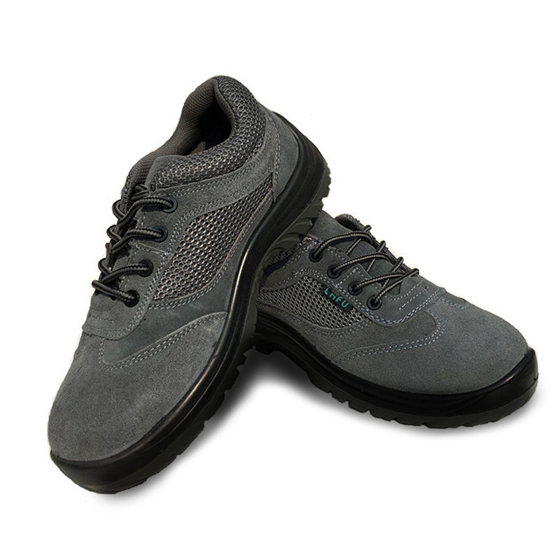 Laffo 6832 Labor Protection Shoes 6KV Labor Protection Shoes Antistatic Oil Resistant Acid and Alkali Resistant Grey Labor Protection Shoes Breathable Safety Shoes