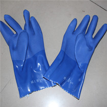 Chunlei Weishibang wear-resistant cotton wool dipped gloves Industrial oil-resistant slip-resistant acid and alkali gloves Rubber labor protection gloves