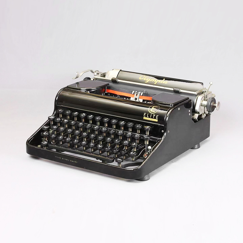 German OLYMPIA mechanical English typewriter normally uses retro collection of paleo birthday present