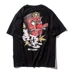 Giá đặc biệt! Nước thiện và ác nước T-shirt nam ngắn tay mùa hè Harajuku hip-hop cặp đôi tay áo sinh viên đường phố hoang dã từ bi áo thun nam  Áo phông ngắn