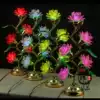 LED five-color imitation crystal lotus lamp Buddha Lamp Buddha Hall Buddha front Changming Lamp Guanyin Lotus Lamp God of Wealth Lamp