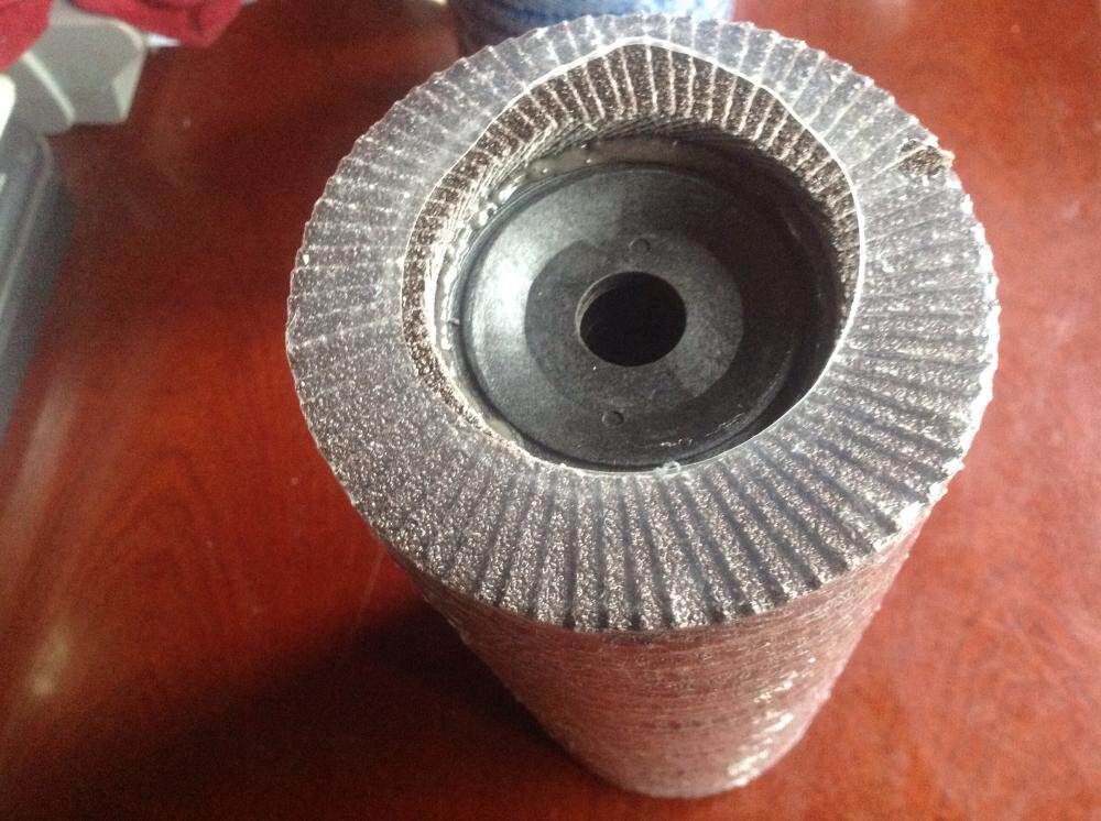 Hundred blades 100 thickened 100-page metal louver impeller stainless steel plane abrasive cloth wheel woodworking polishing sheet