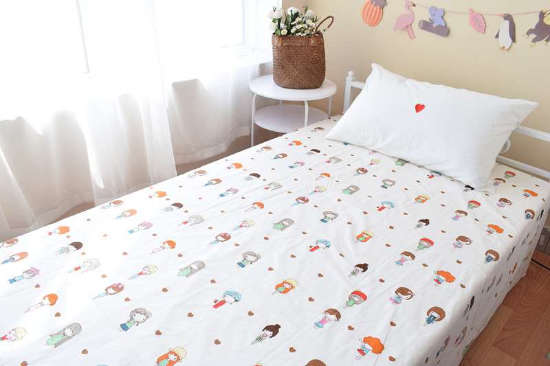 Khăn trải giường bằng vải cotton, một mảnh, vải bông ga phủ giường everon