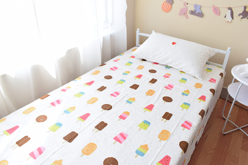 Khăn trải giường bằng vải cotton, một mảnh, vải bông ga phủ giường everon
