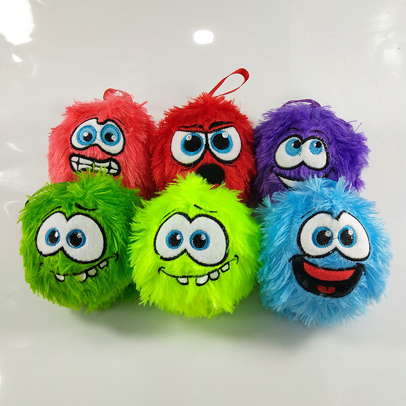 Squishy slowly bounce green hair monster ball simulation decompression and decompression children toys adult PU manufacturers spot
