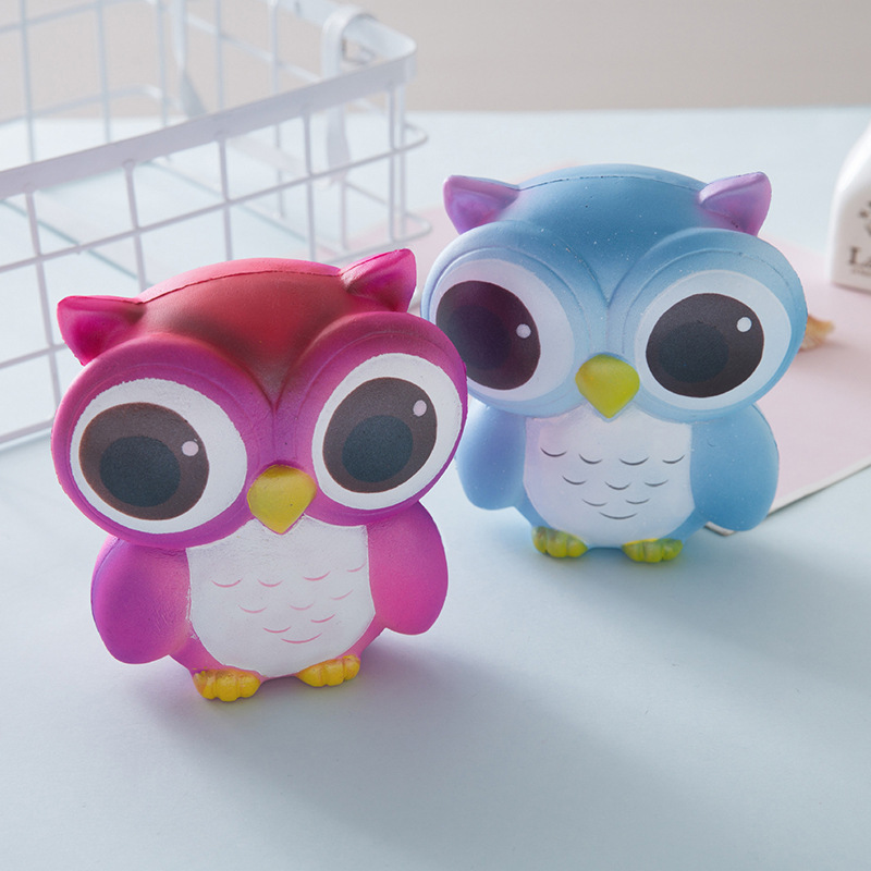 Squishy new PU slow rebound owl simulation pinch animal decompression children's toy manufacturers spot