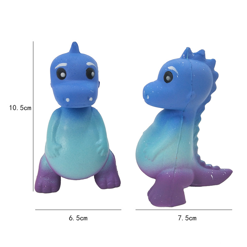 New Squishy Emulation Child Decompression Dinosaur Cute Starry Air PU Sparkling Toy Kid Animal Slow Rebound