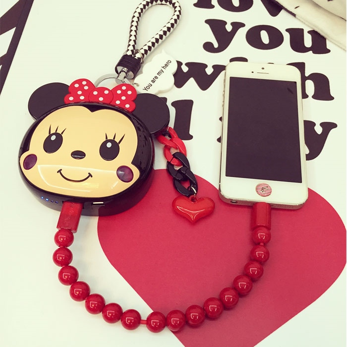 Cartoon sạc kho báu 12.000 mm Một Miqi cặp đôi dễ thương điện thoại Universal Mobile điện cô gái siêu Meng - Ngân hàng điện thoại di động sạc dự phòng anker 20000