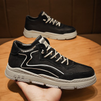 Boomer Men Shoes 2021 Fall Board Shoes Middle Gang Yinglun Han Version Casual Shoes Trend Deodorant Sneakers Anti Slip Running Shoes