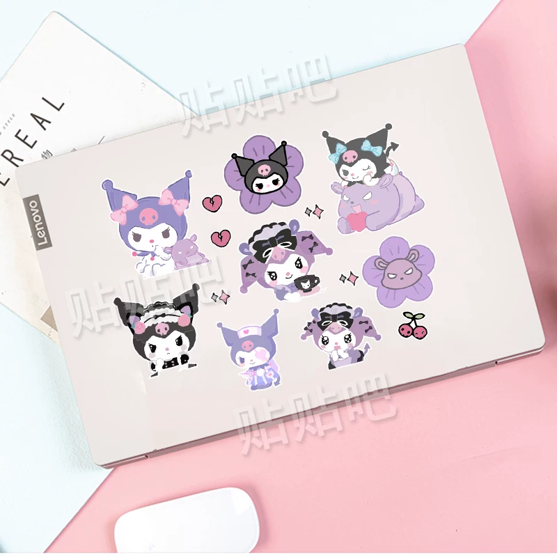 Cartoon cute laptop, sticker