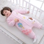 Mùa thu đông mới em bé túi ngủ nam và nữ baby 2 cotton 1-3 tuần đồ ngủ dày chân chống đá được kết nối bộ body cho bé