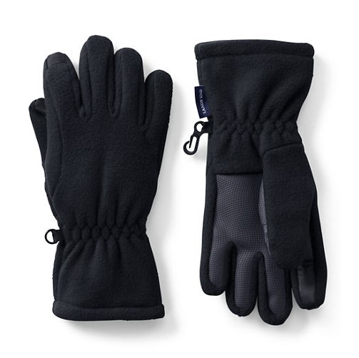 20 new LANDS END official website touch screen lady boys and girls rock granule thickness gloves built in water resistance bag