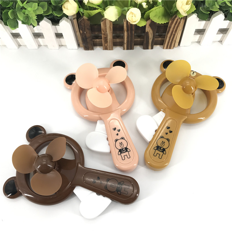 Hand-hand press fan environmentally-friendly portable students handheld fan summer children mini-fan cartoon gift