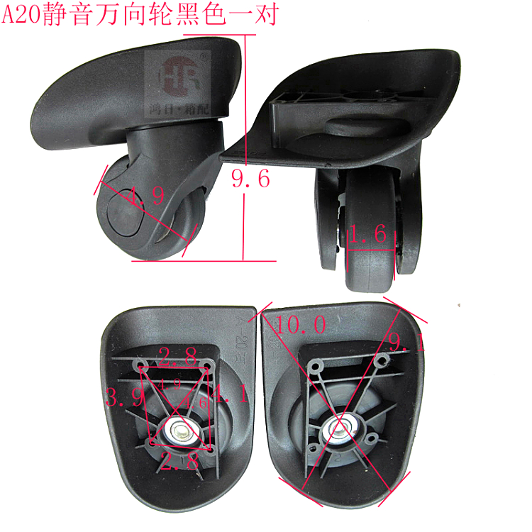 Trường hợp cứng Bánh xe đẩy Hành lý Bánh xe Bánh xe Sửa chữa Bánh xe Hành lý Trường hợp Hành lý Mật khẩu Túi Phụ kiện - Phụ kiện hành lý bánh xe vali