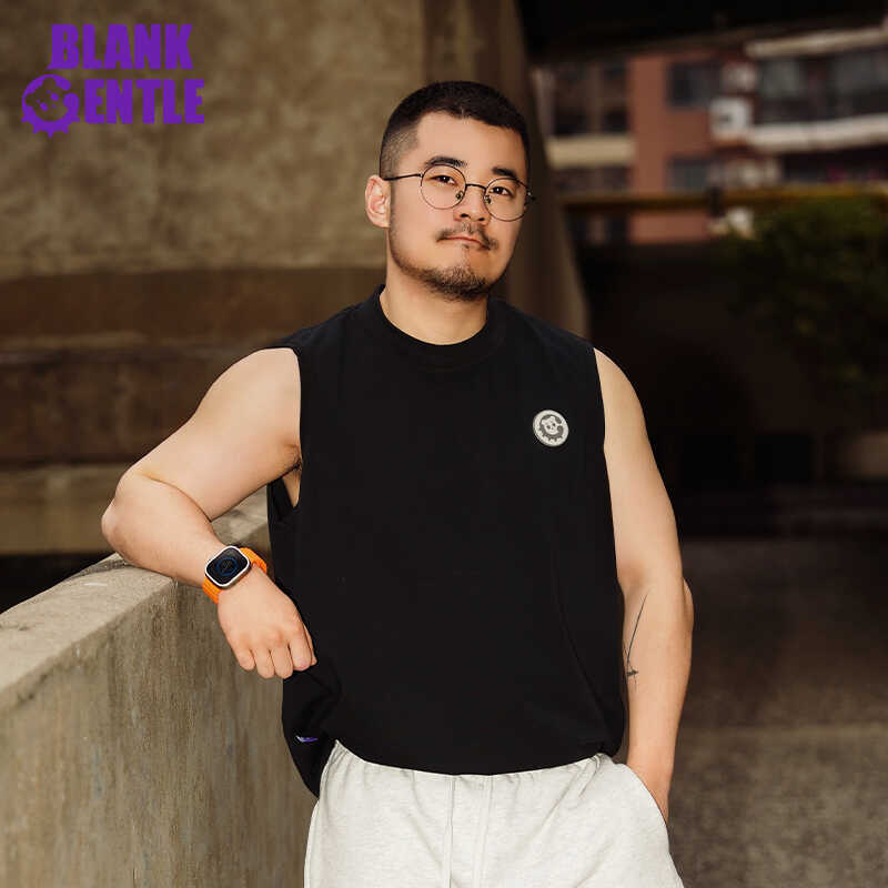 Blankgentle Summer Sorona Ice Cotton Vest for Men, Loose Casual Sports Fitness Sleeveless Tank Top Trendy
