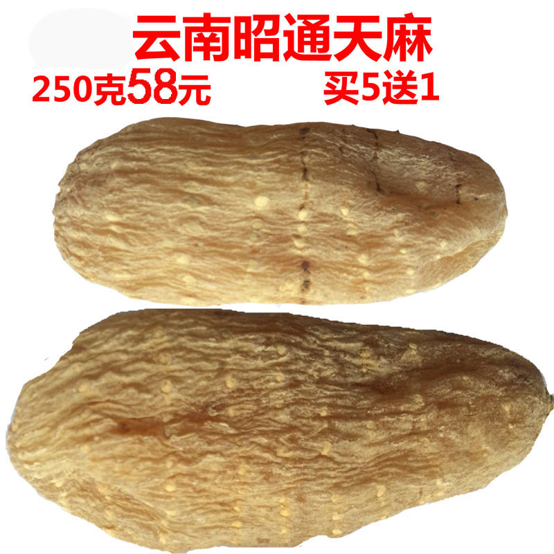 Zhao Tong Gastrodia Yunnan Gastrodia Tuber small grass with gastrodia elata Gastrodia Elata Can Grind the Gastrodia Powder 250 gr