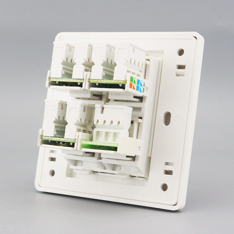 3 Internet 1 Phone Panel 86 Type of computer intercalation Module Three-hole network route mouth Voice power socket Four-mouth information panel