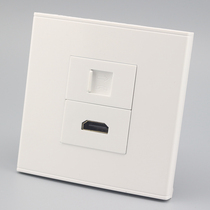 Type 86 WALL SWITCH SOCKET PANEL TELEPHONE SOCKET TVHDMI HIGH DEFINITION INSERT TV PLUS PHONE WALL SOCKET