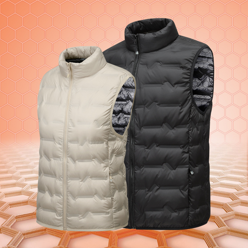 New Autumn and Winter Lightweight down Vests for Men and Women, Outdoor Sports Vests, Running Vests, Graphene