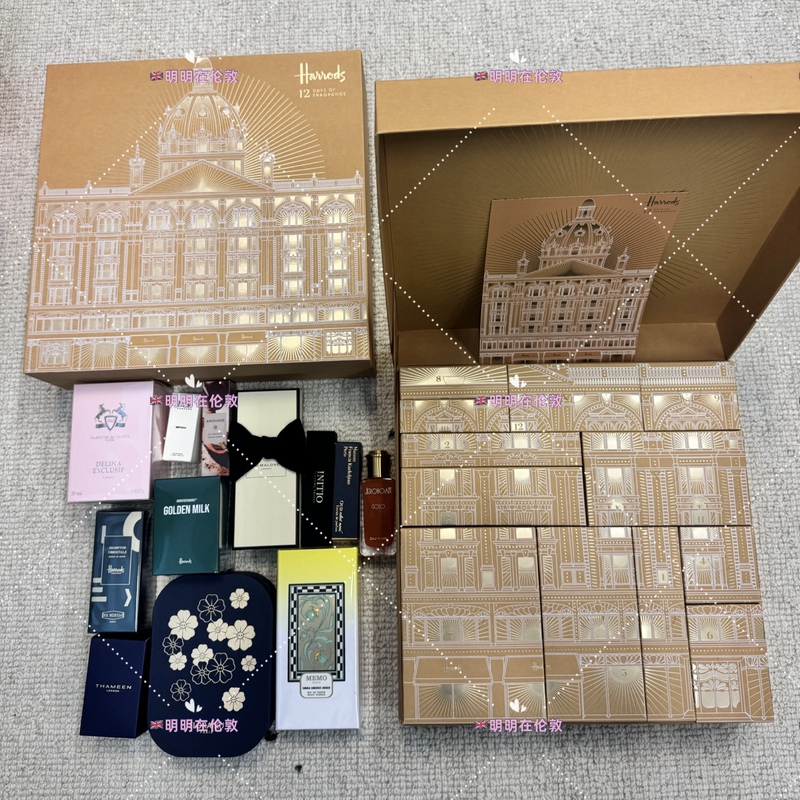 Uk Purchase Harrods 2026 Perfume Calendar Christmas Countdown Calendar Gift Box Full-Size Perfume