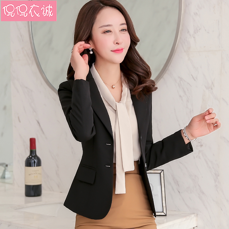 Suit áo khoác ngắn áo khoác dài tay Casual Tính cách Hàn Quốc phiên bản nhỏ 2020 mùa xuân dress New Body Chic Suit nữ