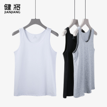 Bodybuilding for mens elastic cotton vest mens body type sleeveless youth pure color undershirt can be worn outside the vest