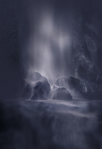 New photo studio costume photo background ancient style sexy theme photography background waterfall running water