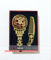 Photo studio photography props costume photo props retro furnishings props hand-held mirror comb makeup mirror headwear