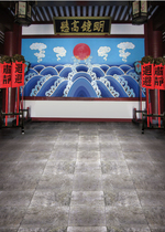 New photo studio plate ancient costume photo theme background ancient photo background cloth Yamen Public Hall