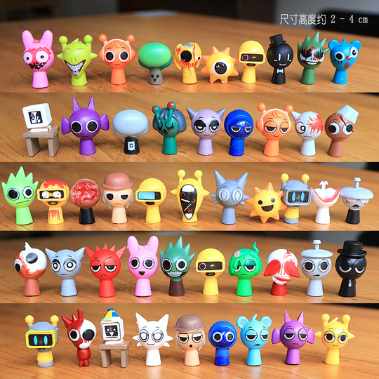 48 rhythm box figures sprunki music box game peripheral dolls dolls children's toys gifts