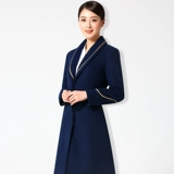 Шерстяное зимнее длинное шерстяное пальто, униформа, средней длины, увеличенная толщина