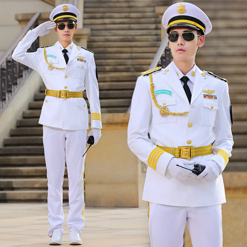 New security overalls suit men's spring and autumn uniforms white winter clothing security property image post concierge clothing tooling