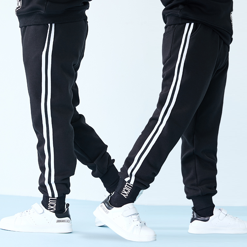 Fat quần cậu bé tenagat mỡ tăng childrens quần mùa xuân và mùa thu trẻ em lớn sweatpants mất quần âu kích thước lớn childrens triều quần áo.