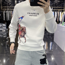 Tide Card Casual Jersey Men 2020 Autumn Winter New Trends Fashion Printed Pure Cotton 100 Hitch Round Collar Long Sleeve Blouse