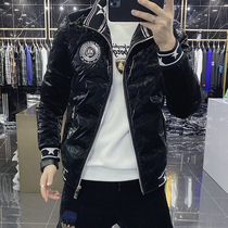 Tide-card turned-over bright face down clothes Mens 2020 Winter new European and American trendy fashion Colorful Casual Jacket