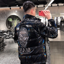 Korean fashion Mens down jacket 2021 Winter new fashion youth handsome slim casual short coat