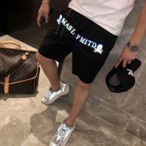 Di Jeni 2020 Summer new European and American fashion trend shorts mens skull print slim five beach pants men