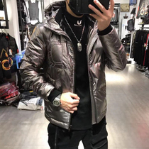 2020 winter new trend brand down jacket bright casual trend slim fashion short hooded wild jacket